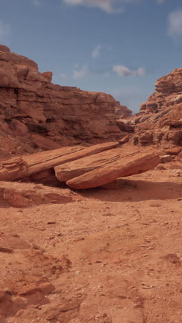 paisaje del cañón de las rocas rojas