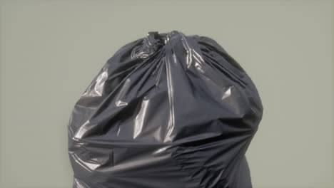 close up of a plastic bag for trash waste