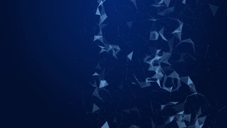 network wave dots weave lines digital connection moving dots lines technology background network