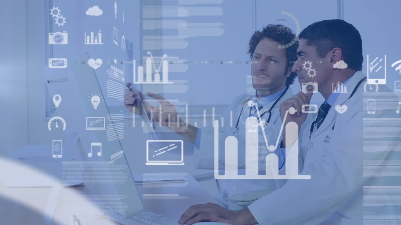 Animation of financial data processing over diverse doctors