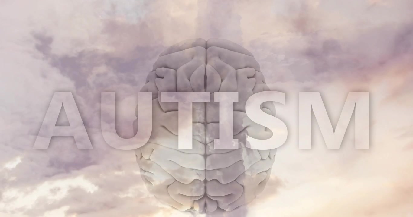 Vertical video: 3D brain central warm light fueling clouds smoke rising showing overlaid health tag