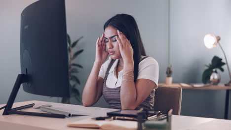 Business,-computer-and-woman-tired