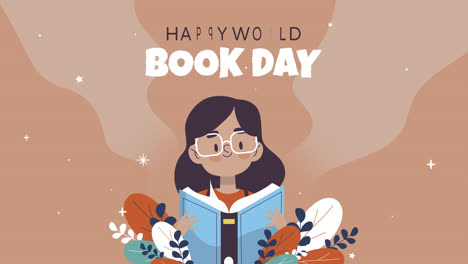 happy world book day illustration