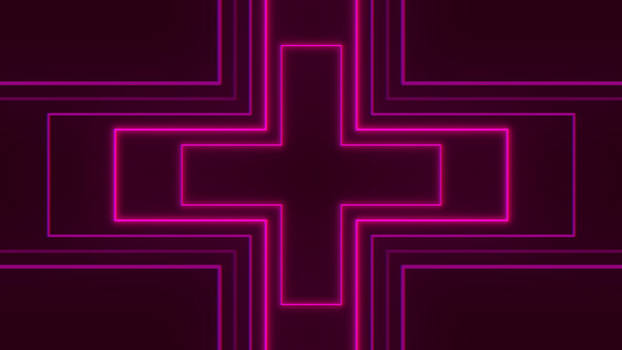 cruz de neón un símbolo iluminado vibrante y llamativo