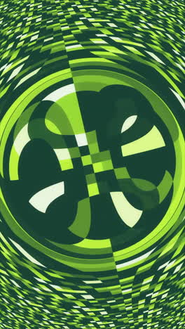 abstract green geometric pattern