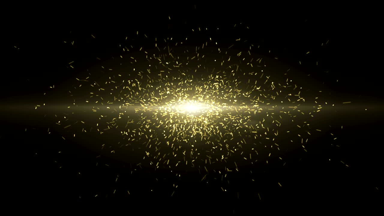 입자 금 반이는 보케상 먼지 추상적인 배경 루프