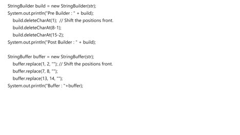 real java language code
