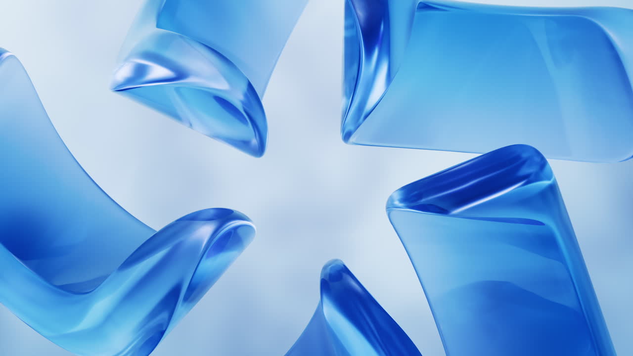 추상적인 곡선 기하학 배경, 3d 렌더링