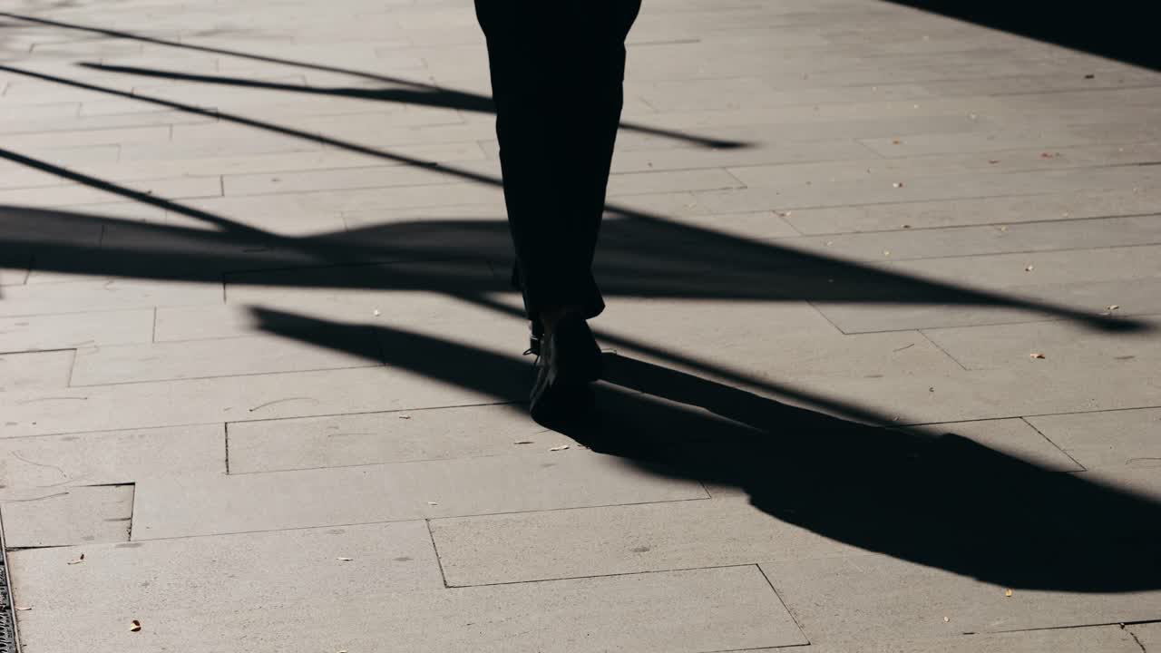 Man businessman boss walking near his office center in a dark business suit, Experienced CEO entrepreneur in modern office district