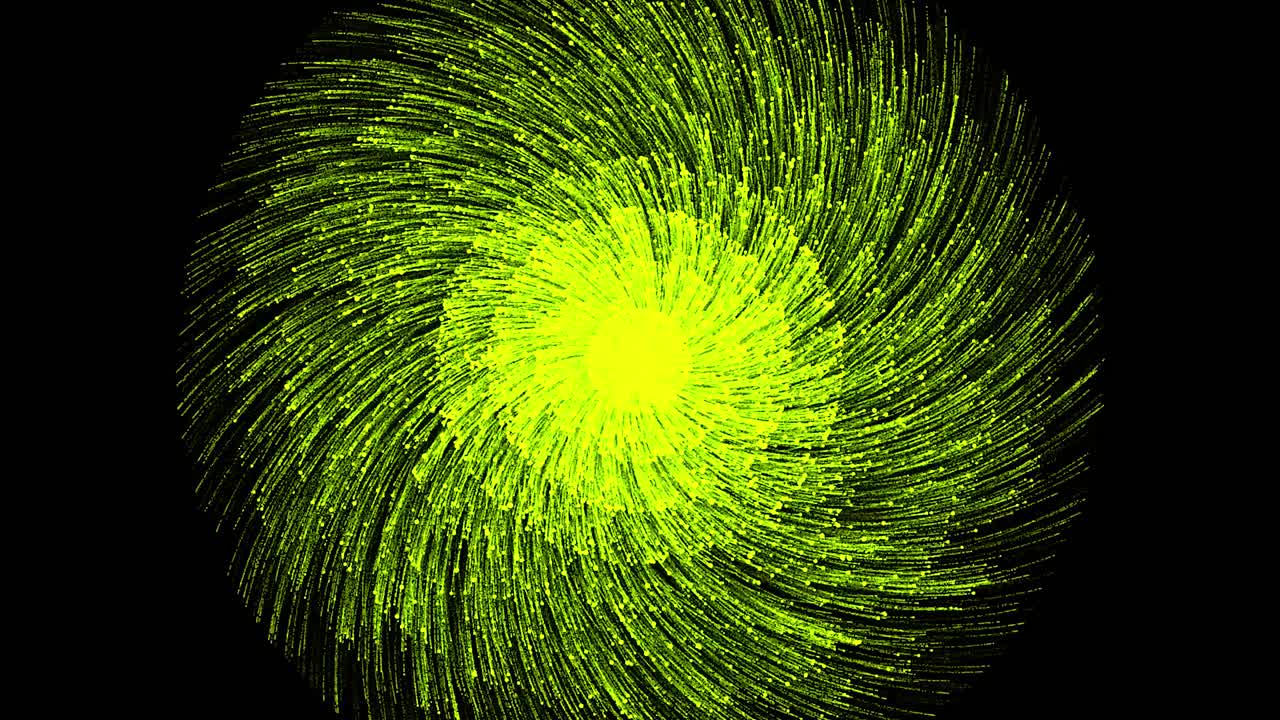 explosión espiral amarilla abstracta