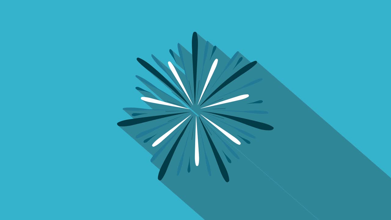 불꽃놀이 전시 축제 평평한 디자인 애니메이션 아이콘