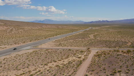 the road just before entering death valley in nevada