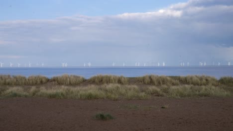 turbinas de energía renovable de molino de viento en alta mar