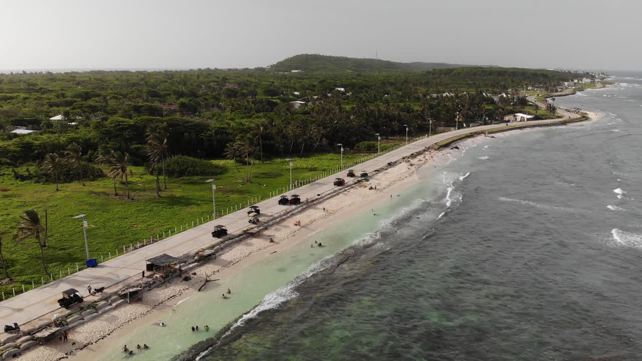 la playa de la isla de san andrés, colombia.
