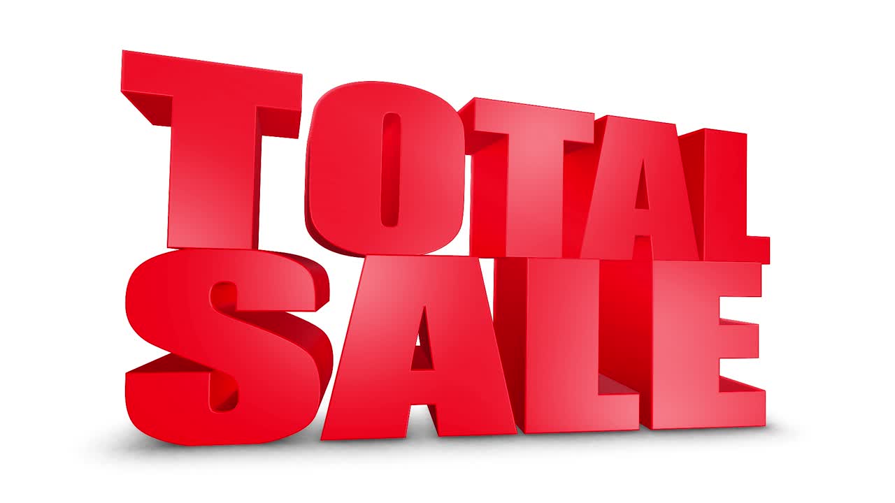 Total Sale 3D Text