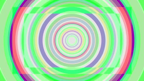 fondo espiral hipnótico animado de colores. bucle sin costuras. círculos en forma de arco iris colores rotación de bucle sin cuerdas fondo de animación