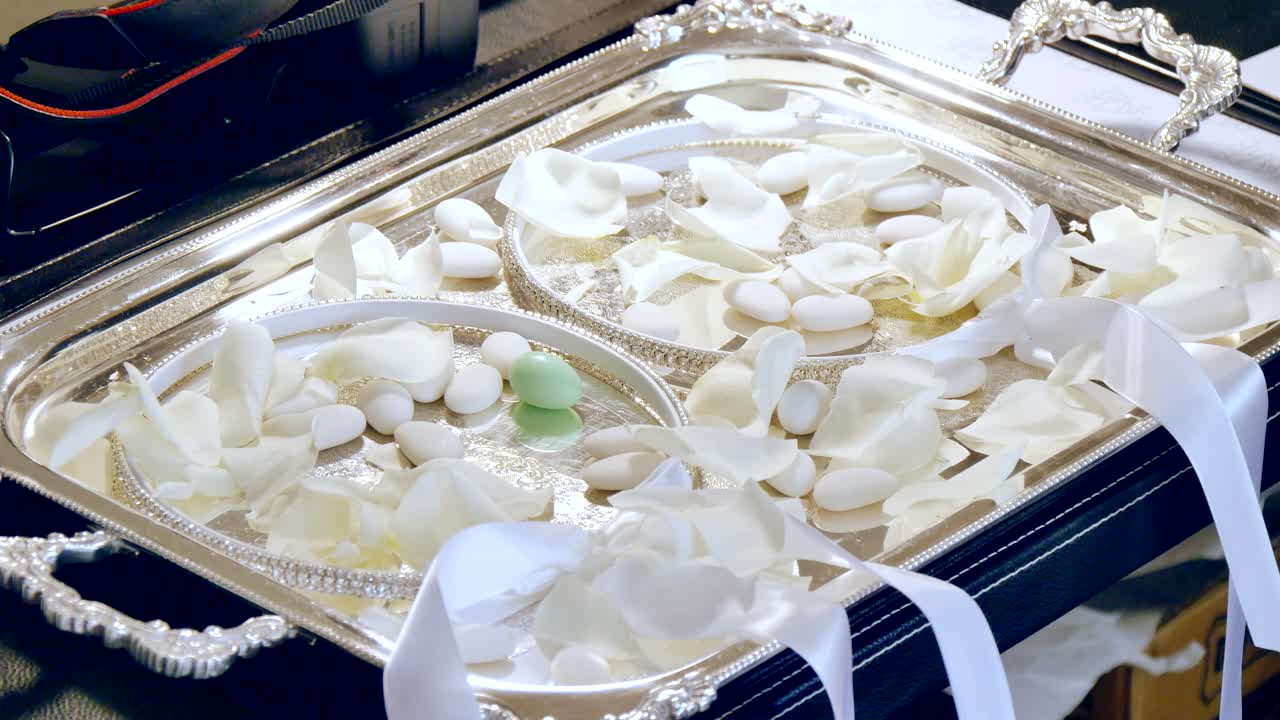 아름다운 결혼식 꽃이나 꽃다발의 샷