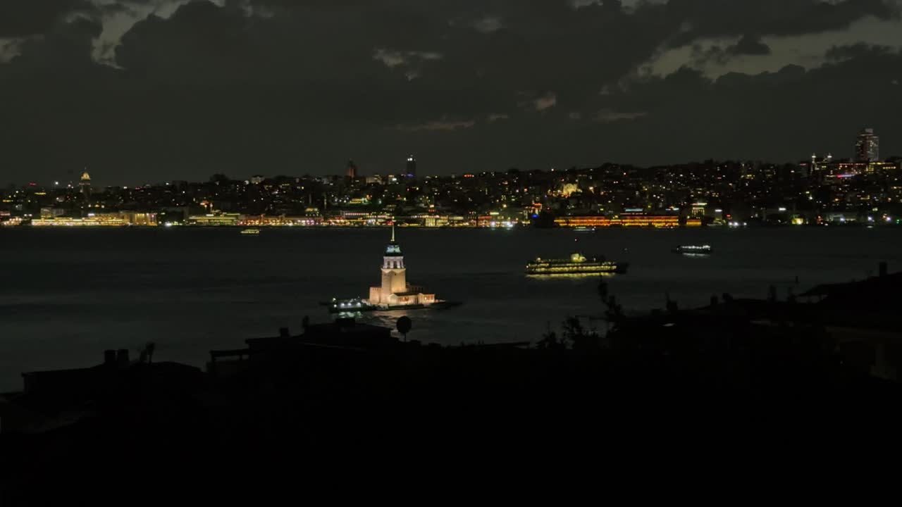 Historical Maiden Tower istanbul after restoration