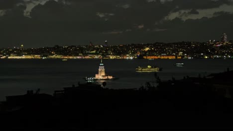 historical maiden tower istanbul after restoration