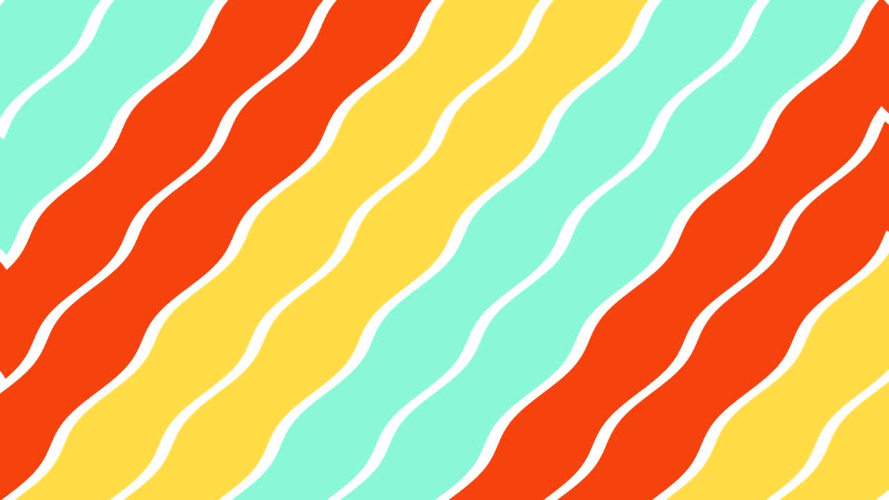 파동 모양의 바가 시계 방향으로, 그리고 반시계 방향으로 회전하는 그래픽 패턴입니다.