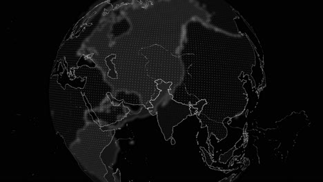 Indien-Land-Alpha-Für-Die-Bearbeitung-Von-Datenanalyse-Technologie-Globus-Drehung,-Filmisches-Video-Zeigt-Einen-Digitalen-Globus,-Der-Sich-Dreht-Und-Auf-Eine-Indien-Land-Alpha-Vorlage-Für-Die-Bearbeitung-Heranzoomt