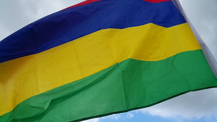 12. März Unabhängigkeitstag Mauritius Flagge