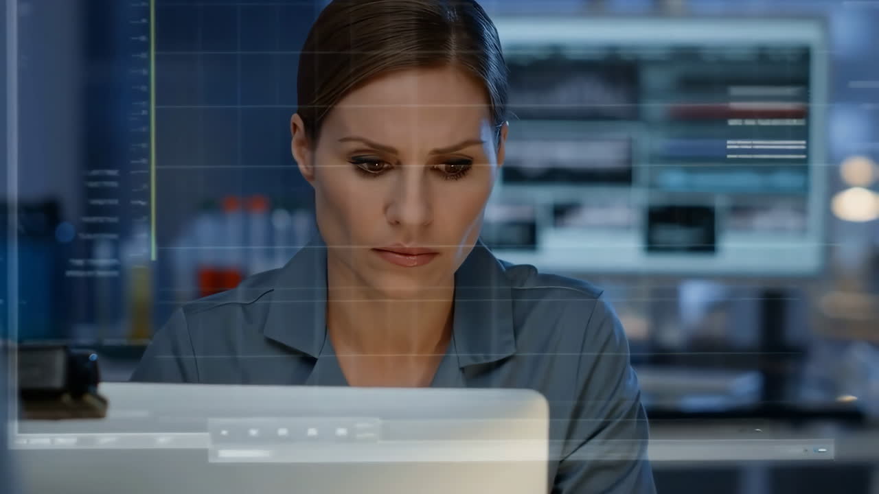 científico que trabaja en un laboratorio