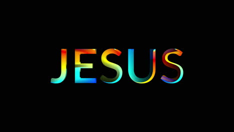 seamless loop text animation jesus twenty seconds