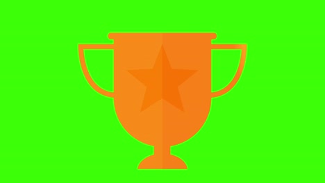 bronze trophy winning concept 3rd place in and out animation green screen