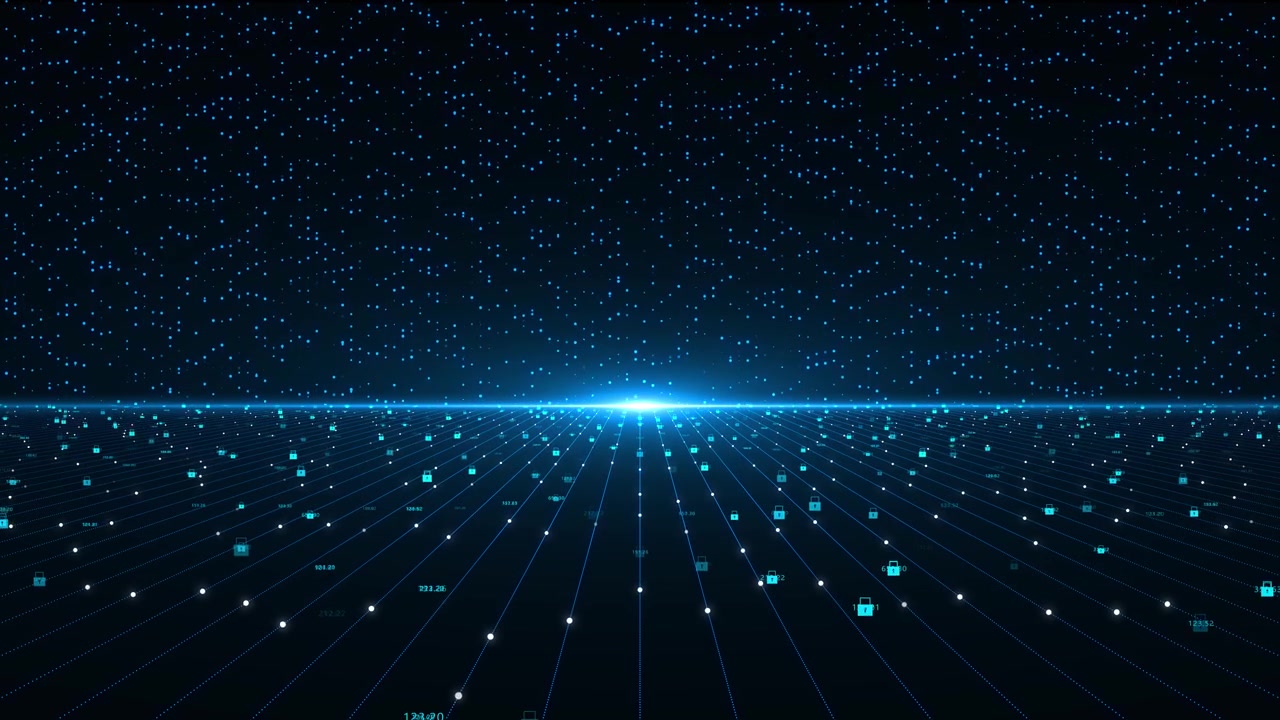 Digital teknologi baggrundskoncept lyseffekt abstrakt teknologisk innovation fremtid data internet