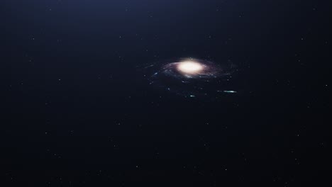 4k milky way galaxy floating in the universe