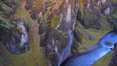 great frozen canyon in iceland