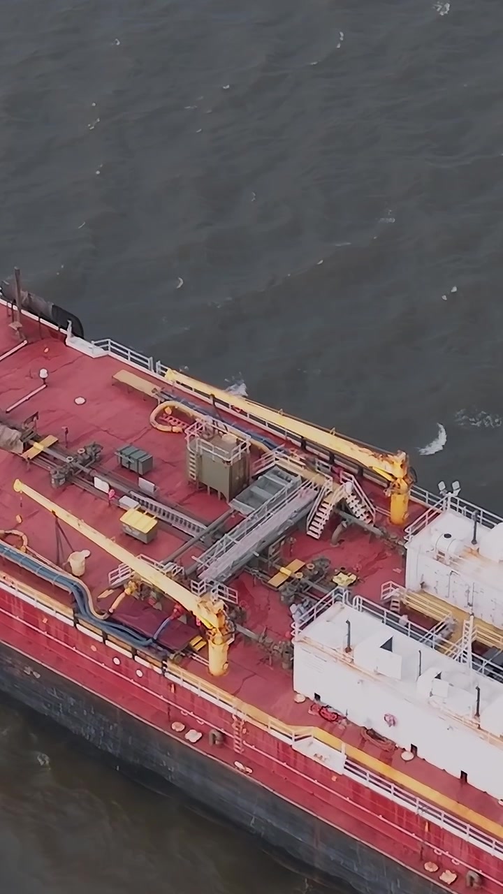 Pressure gauges on industrial ship deck