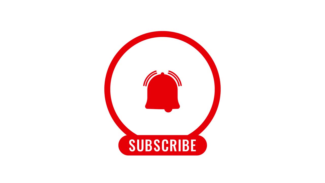 Ringing bell subscribe notification button