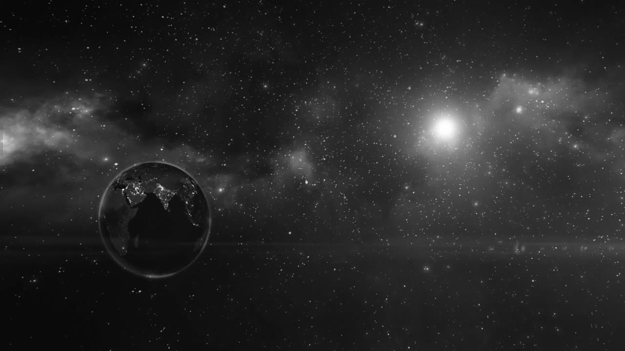 planeta tierra girando en el espacio estrellas galaxia universo ciencia mundo mundo realista vía láctea