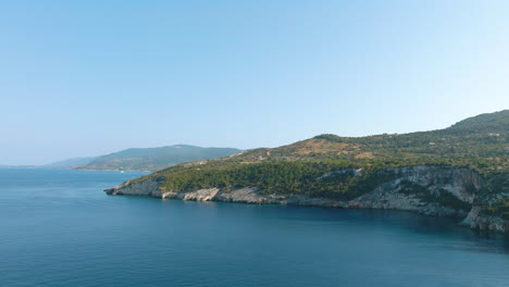 coastal landscape of a greek island
