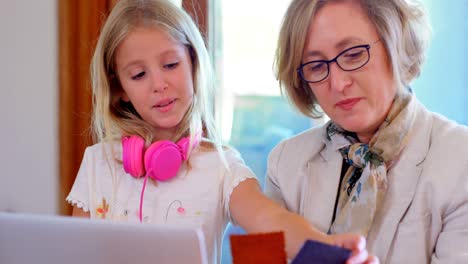 Mother-and-daughter-interacting-with-each-other-4k