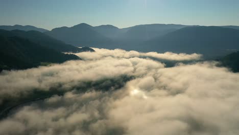 Aerial-footage-Beautiful-Nature-Norway-over-the-clouds.