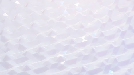 estilo creativo abstracto blanco bajo fondo poli en 4k. ondas abstractas se mueven en superficie brillante en bucle. animación suave y sin costuras. simple bg geométrico minimalista.