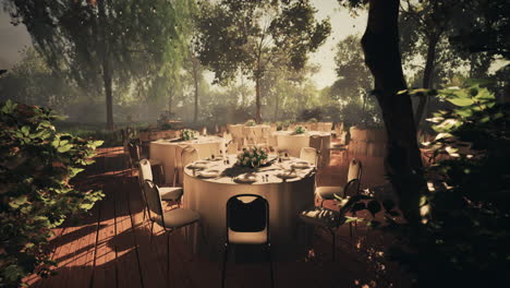 enchanting forest wedding reception