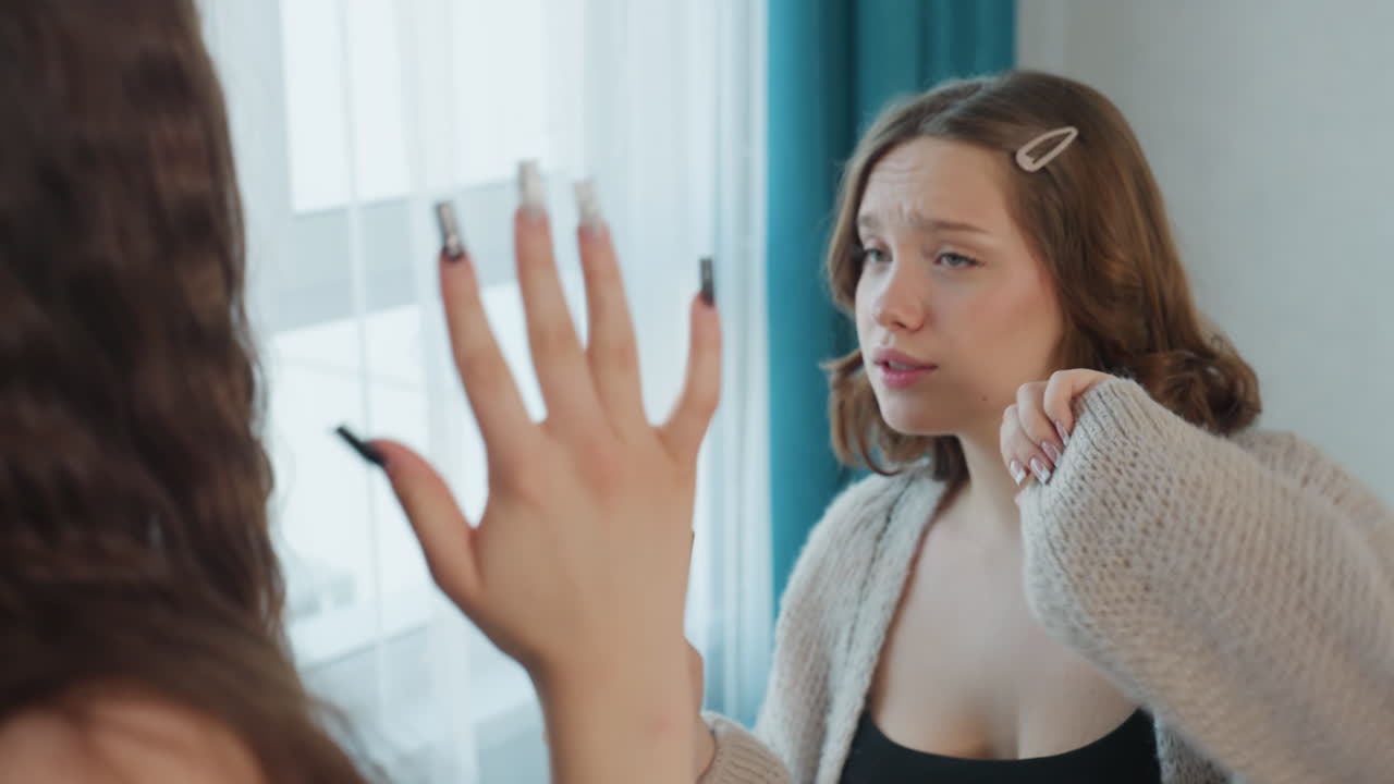 Woman Practicing Vocals Alongside Her Mentor, Girl Honing Singing Skills With Supportive Friend Coaching Her, Female Vocalist Working On Vocal Techniques During Intimate Coaching Rehearsal