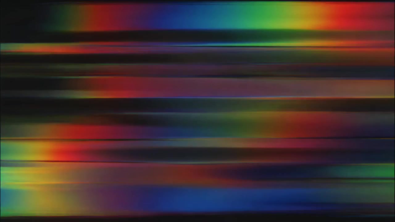 Abstract Digitaal Glitch Effect met Kleurrijke Horizontale Lijnen
