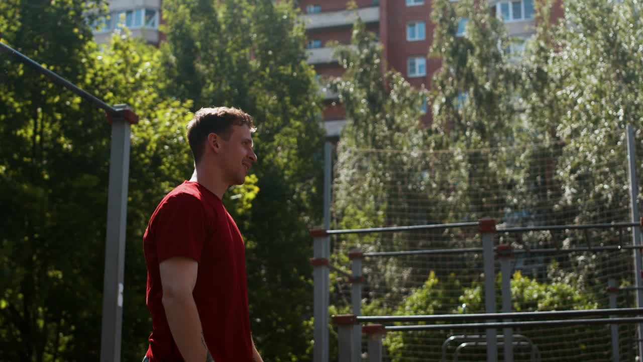 entrenamiento de hombre parkour