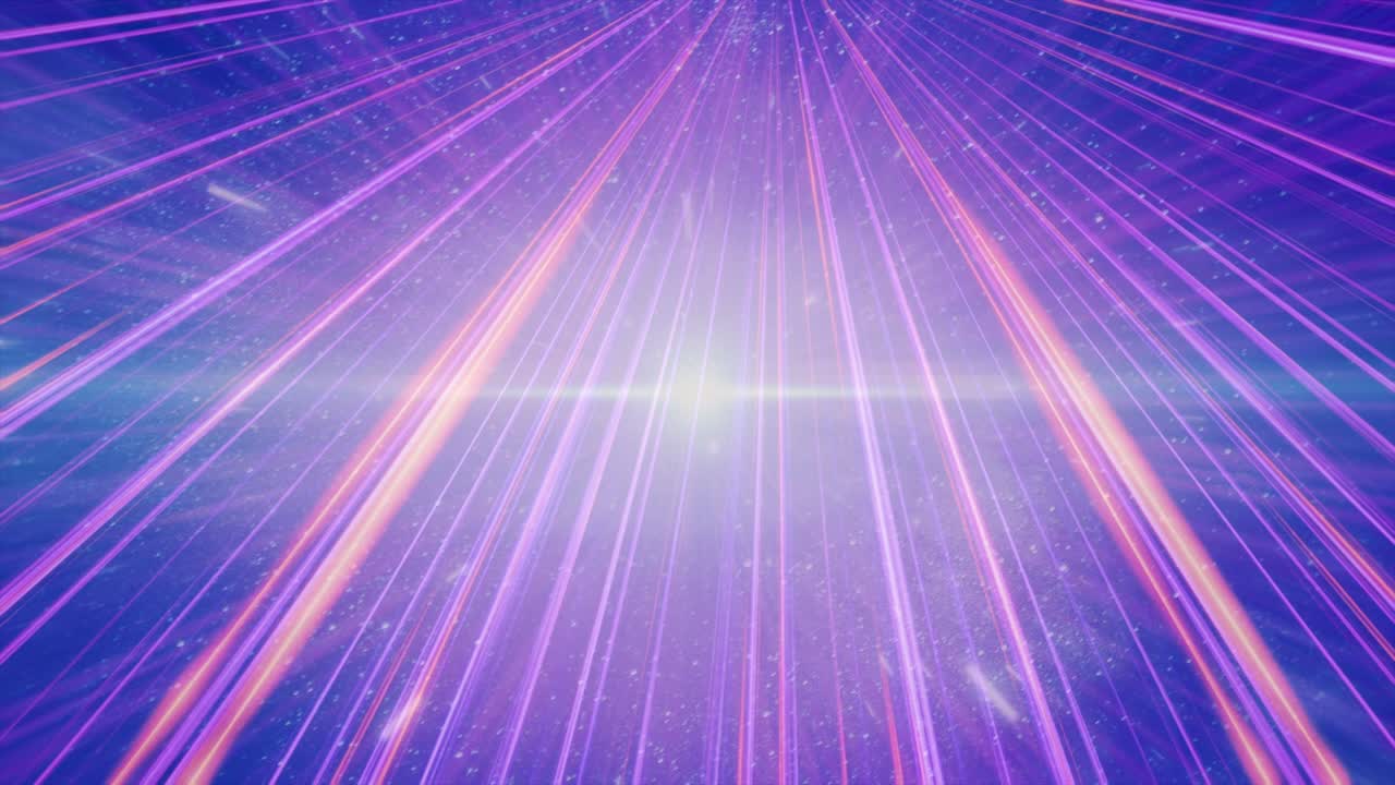 viajes espaciales a través de estrellas senderos y rayos de luz brillantes, bucle sin costuras. animación. hermoso abstracto hiperespacio salto en el espacio exterior