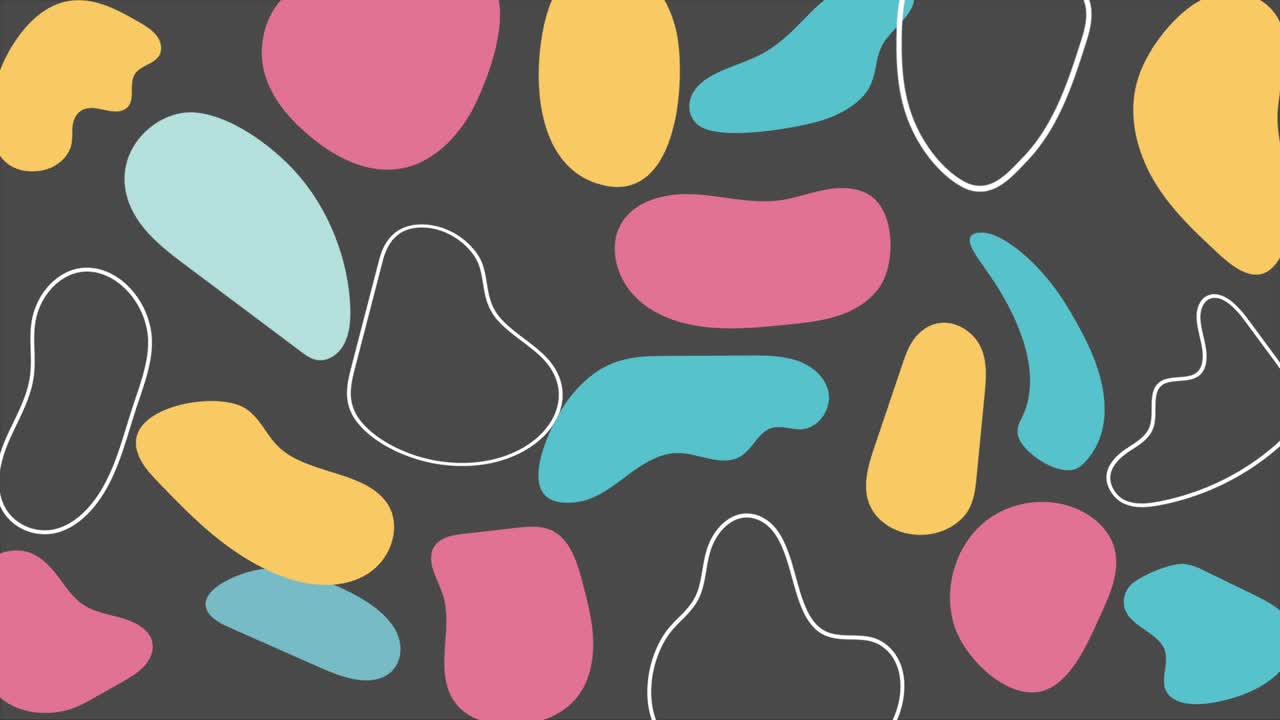 las formas de fluidos de color animación de bucle digital 2d renderizar fondo líquido moderno