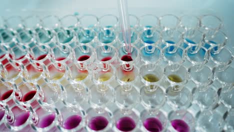 Laboratory Experiment with Microplate and Pipette