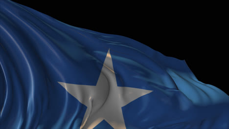 somali flag waving in 3d