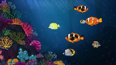 animated exploration of a vibrant coral reef ecosystem.