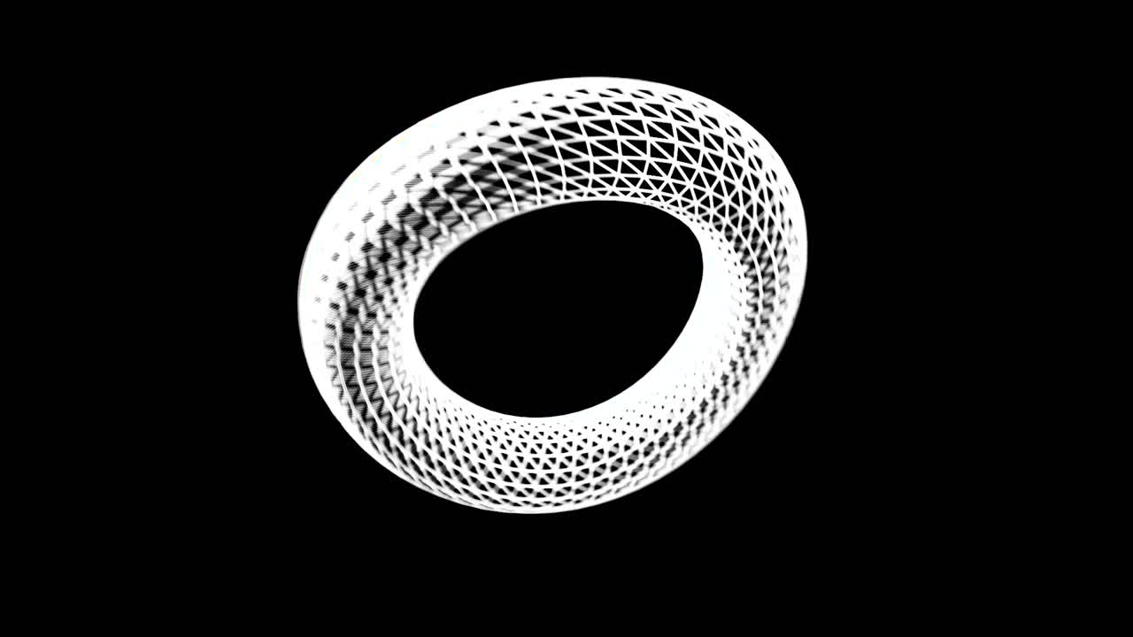3D Wireframe Shapes: Cylinder and Ring