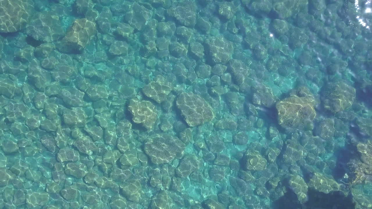 맑고 투명한 해저 조감도